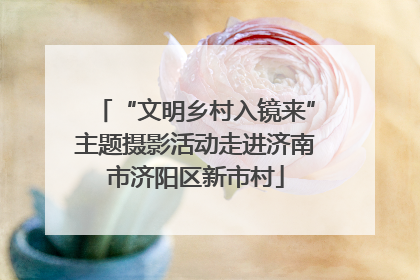 “文明乡村入镜来”主题摄影活动走进济南市济阳区新市村