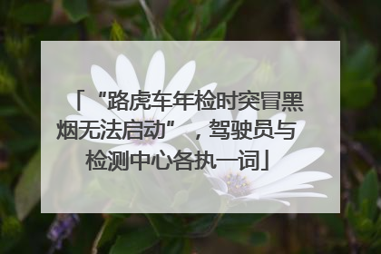 “路虎车年检时突冒黑烟无法启动”，驾驶员与检测中心各执一词