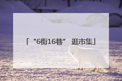 “6街16巷” 逛市集