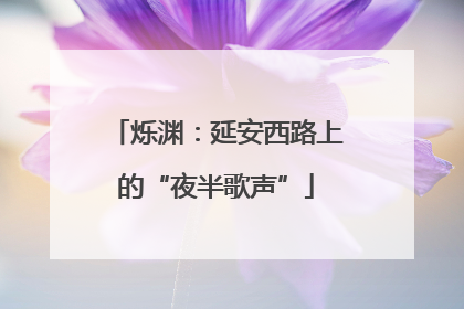 烁渊：延安西路上的“夜半歌声”
