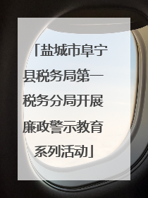盐城市阜宁县税务局第一税务分局开展廉政警示教育系列活动