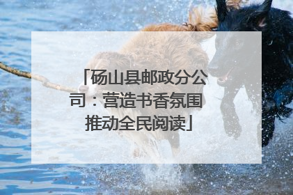 砀山县邮政分公司：营造书香氛围 推动全民阅读