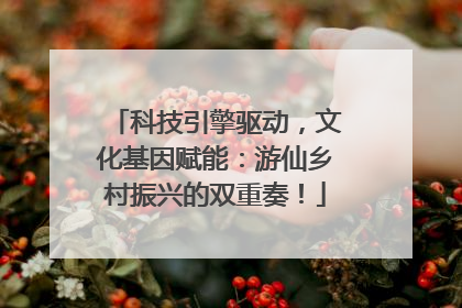 科技引擎驱动，文化基因赋能：游仙乡村振兴的双重奏！