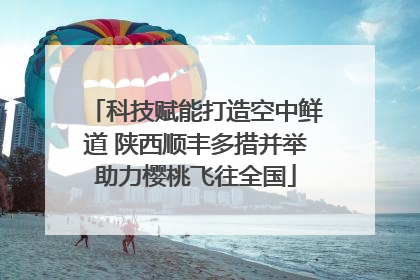 科技赋能打造空中鲜道 陕西顺丰多措并举助力樱桃飞往全国