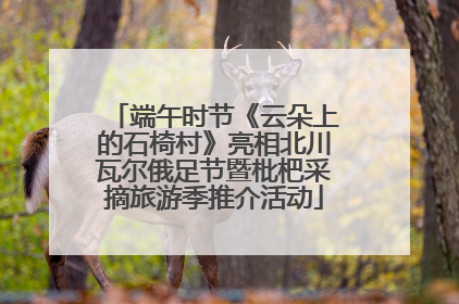 端午时节《云朵上的石椅村》亮相北川瓦尔俄足节暨枇杷采摘旅游季推介活动