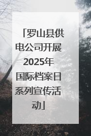 罗山县供电公司开展2025年国际档案日系列宣传活动