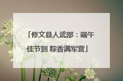 修文县人武部：端午佳节到 粽香满军营