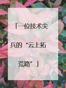 一位技术尖兵的“云上拓荒路”
