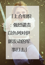 上合组织：强烈谴责以色列对伊朗发动的军事打击