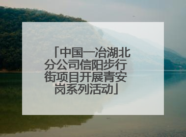 中国一冶湖北分公司信阳步行街项目开展青安岗系列活动
