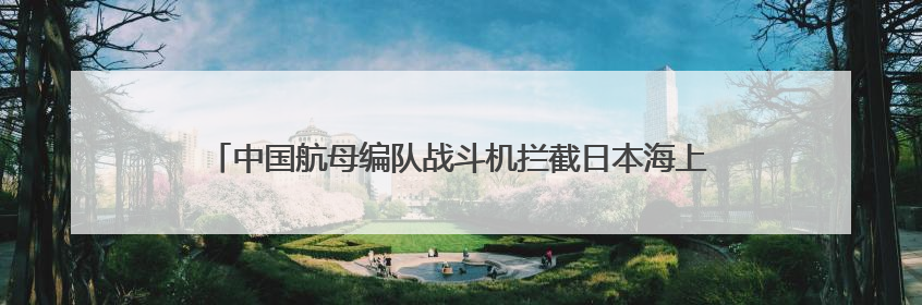 中国航母编队战斗机拦截日本海上自卫队巡逻机，我驻日使馆回应