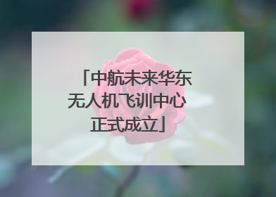 中航未来华东无人机飞训中心正式成立