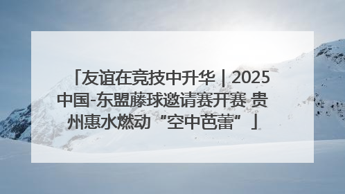 友谊在竞技中升华｜2025中国-东盟藤球邀请赛开赛 贵州惠水燃动“空中芭蕾”