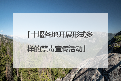 十堰各地开展形式多样的禁毒宣传活动