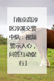 南京高淳区淳溪交警中队：视频警示入心，问答互动促行