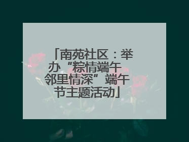 南苑社区：举办“粽情端午 邻里情深”端午节主题活动