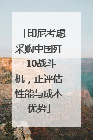 印尼考虑采购中国歼-10战斗机，正评估性能与成本优势