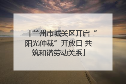 兰州市城关区开启“阳光仲裁”开放日 共筑和谐劳动关系