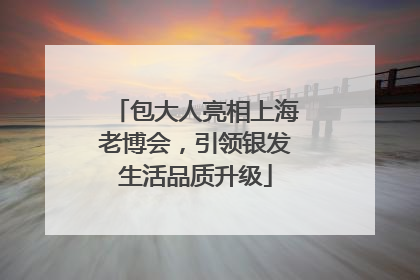 包大人亮相上海老博会，引领银发生活品质升级