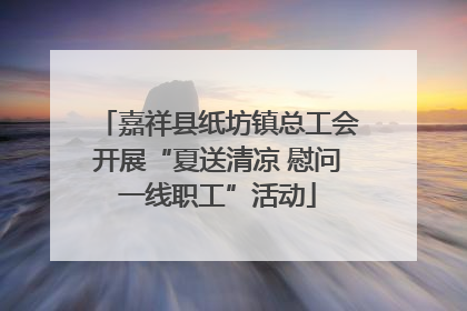 嘉祥县纸坊镇总工会开展“夏送清凉 慰问一线职工”活动