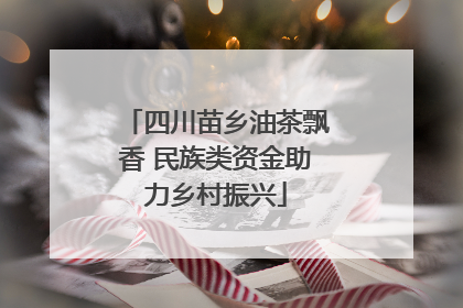 四川苗乡油茶飘香 民族类资金助力乡村振兴