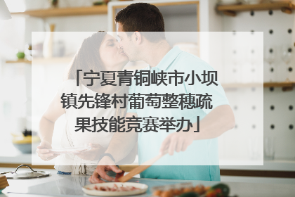 宁夏青铜峡市小坝镇先锋村葡萄整穗疏果技能竞赛举办