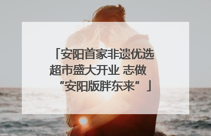 安阳首家非遗优选超市盛大开业 志做“安阳版胖东来”