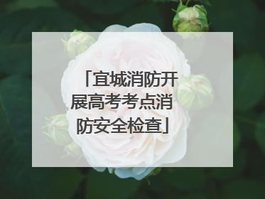 宜城消防开展高考考点消防安全检查