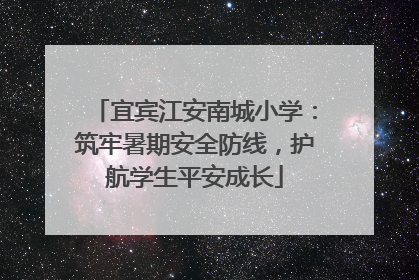 宜宾江安南城小学：筑牢暑期安全防线，护航学生平安成长