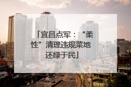 宜昌点军：“柔性”清理违规菜地 还绿于民