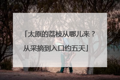 太原的荔枝从哪儿来？从采摘到入口约五天