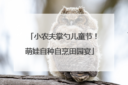 小农夫掌勺儿童节！萌娃自种自烹田园宴