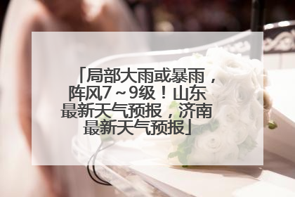 局部大雨或暴雨，阵风7～9级！山东最新天气预报，济南最新天气预报