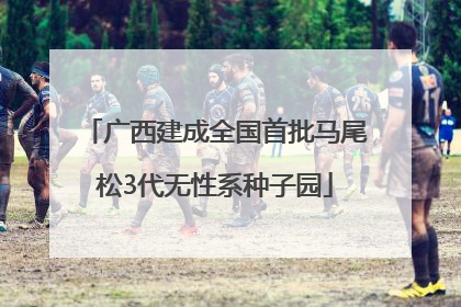 广西建成全国首批马尾松3代无性系种子园