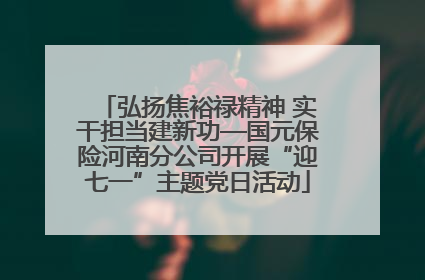 弘扬焦裕禄精神 实干担当建新功—国元保险河南分公司开展“迎七一”主题党日活动