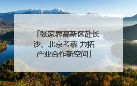 张家界高新区赴长沙、北京考察 力拓产业合作新空间
