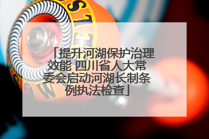 提升河湖保护治理效能 四川省人大常委会启动河湖长制条例执法检查
