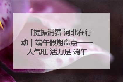 提振消费 河北在行动｜端午假期盘点——人气旺 活力足 端午经济“热浪”迭起