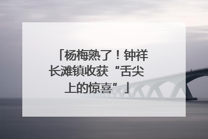 杨梅熟了！钟祥长滩镇收获“舌尖上的惊喜”