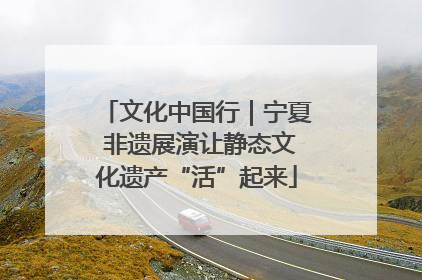 文化中国行｜宁夏 非遗展演让静态文化遗产“活”起来