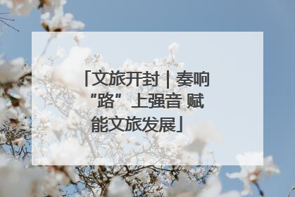 文旅开封｜奏响“路”上强音 赋能文旅发展