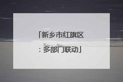 新乡市红旗区：多部门联动