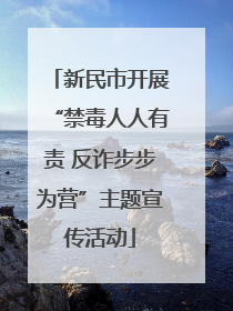 新民市开展“禁毒人人有责 反诈步步为营”主题宣传活动