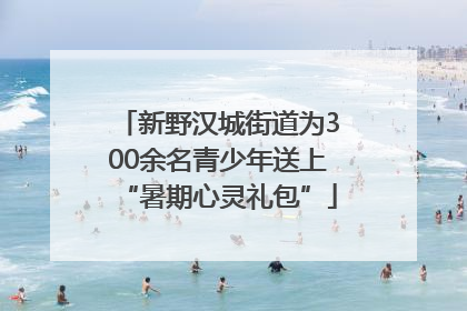新野汉城街道为300余名青少年送上“暑期心灵礼包”