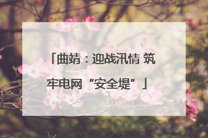 曲靖：迎战汛情 筑牢电网“安全堤”