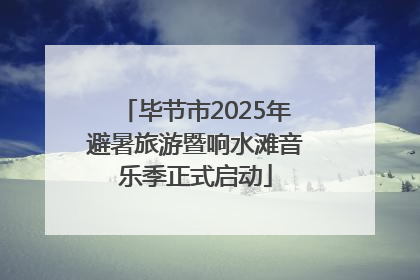 毕节市2025年避暑旅游暨响水滩音乐季正式启动