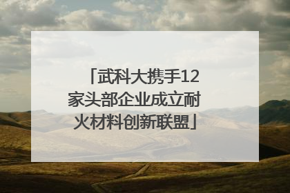 武科大携手12家头部企业成立耐火材料创新联盟