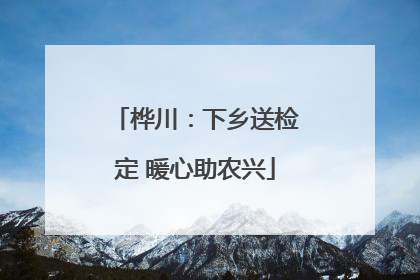 桦川：下乡送检定 暖心助农兴