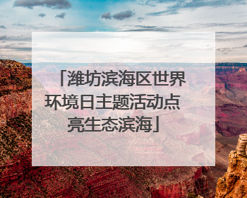 潍坊滨海区世界环境日主题活动点亮生态滨海
