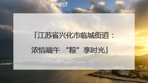 江苏省兴化市临城街道：浓情端午 “粽”享时光